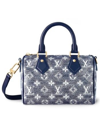 Louis Vuitton Speedy Bandouliere 20 M23069 Blue